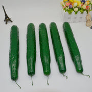 Artificial Cucumber Decoration 10 Pcs Bulk Fake Vegetable Green Plastic for Home Garden