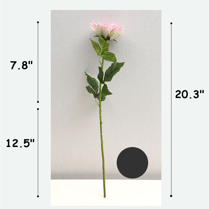 10 Pcs Artificial Dahlia Flower Stems 12 Inch Real Touch Silk Bulk Pack