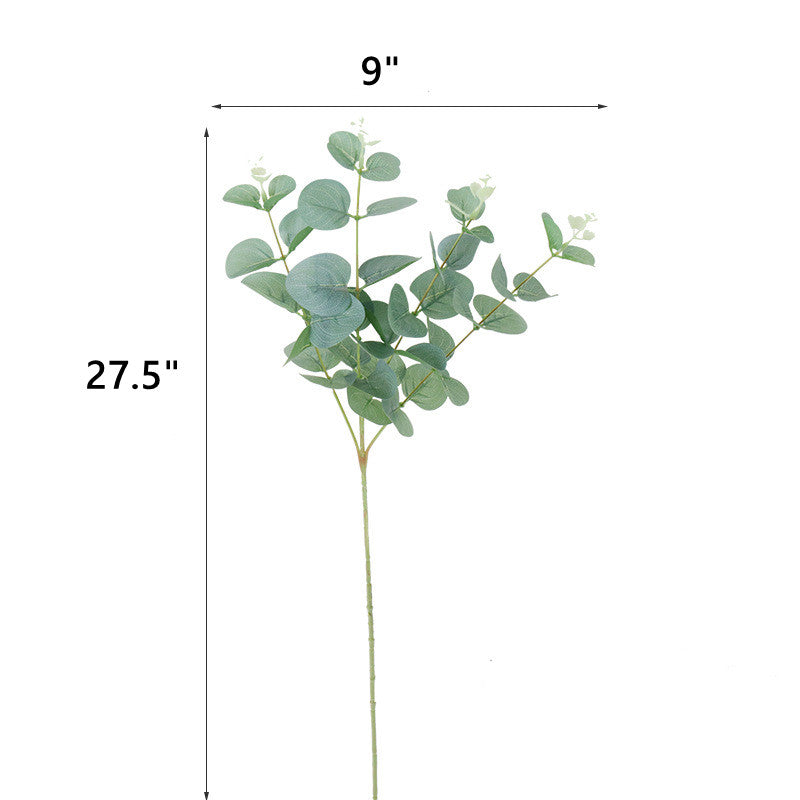 Faux Eucalyptus Leaves Spray Greenery Stems Bulk 12 Inch Artificial Green Leaves 10 Pcs