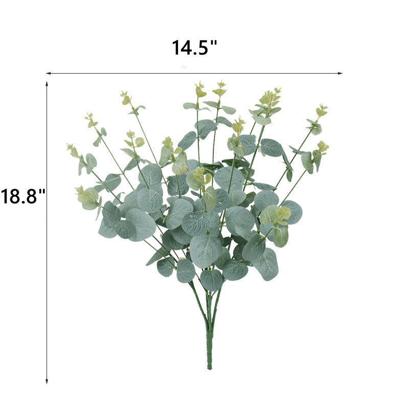 Faux Eucalyptus Leaves Spray Greenery Stems Bulk 12 Inch Artificial Green Leaves 10 Pcs