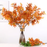35 Inch Artificial Maple Stems Branches Spray, 10 Pcs Fall Wedding Decorative Plants