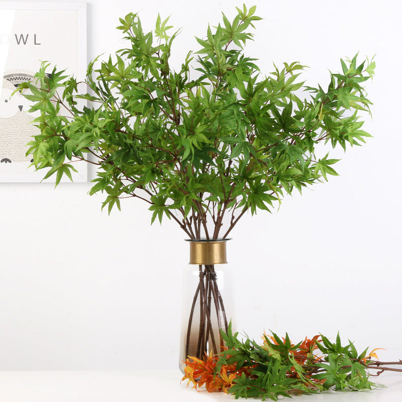 35 Inch Artificial Maple Stems Branches Spray, 10 Pcs Fall Wedding Decorative Plants