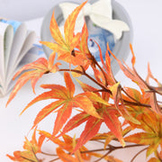 35 Inch Artificial Maple Stems Branches Spray, 10 Pcs Fall Wedding Decorative Plants