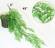 Artificial Fern Bushes 10 Pcs Green Silk Plants for Landscape Decor