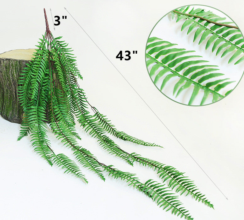 Artificial Fern Bushes 10 Pcs Green Silk Plants for Landscape Decor