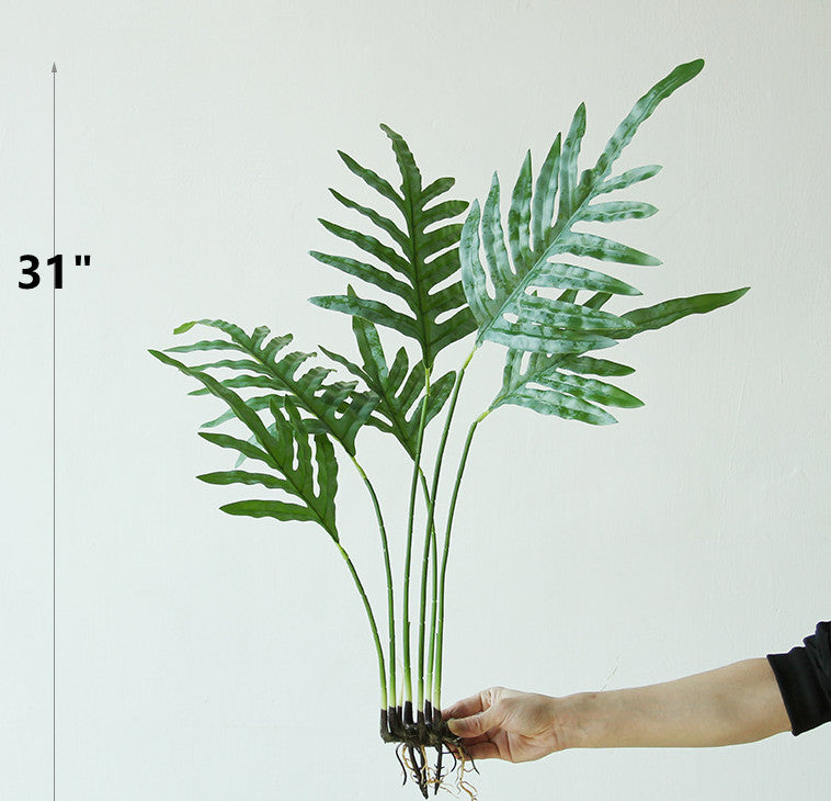 Artificial Fern Bushes 10 Pcs Green Silk Plants for Landscape Decor