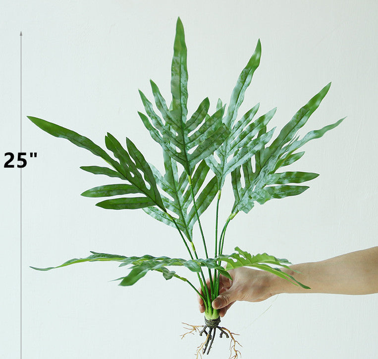 Artificial Fern Bushes 10 Pcs Green Silk Plants for Landscape Decor