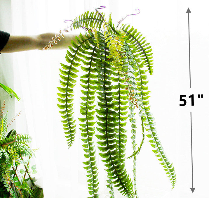 Artificial Fern Bushes 10 Pcs Green Silk Plants for Landscape Decor
