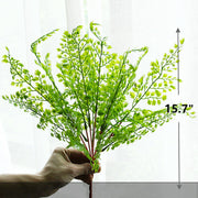 Artificial Fern Bushes 10 Pcs Green Silk Plants for Landscape Decor