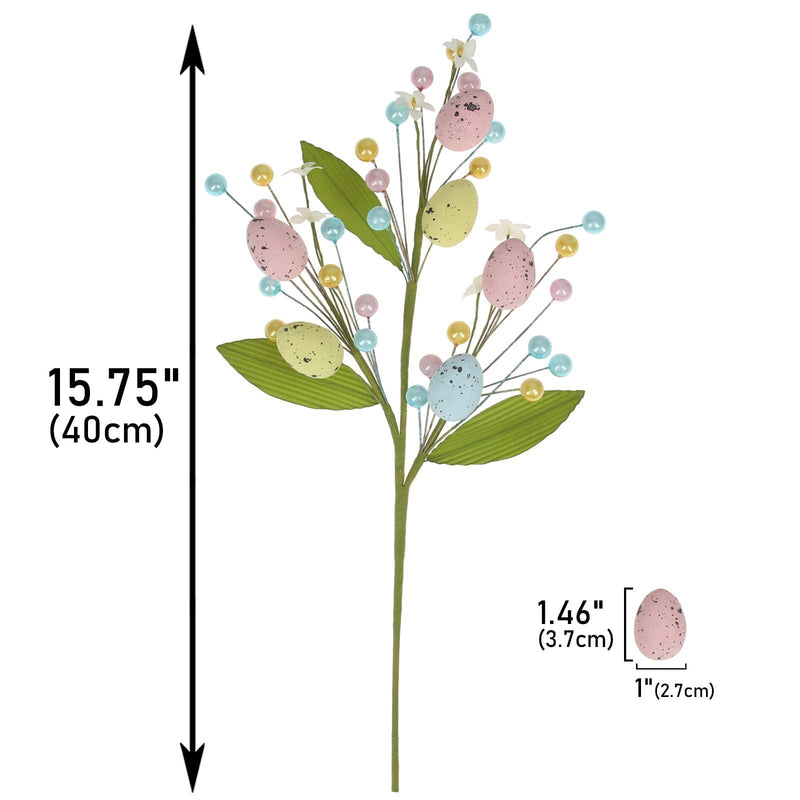 Artificial Easter Floral Stems Bulk 12 Inch 10 Pcs Artificial Flower Bush for Party Decor
