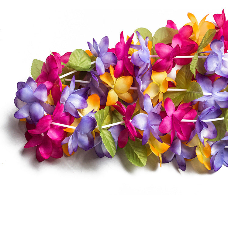 3 Pcs Artificial Silk Flower Leis Bulk Pack