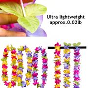 3 Pcs Artificial Silk Flower Leis Bulk Pack