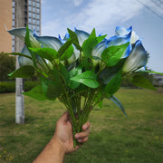 16 Inch Calla Lily Bush Artificial Flowers UV Resistant Outdoor Plants Bulk Quantity