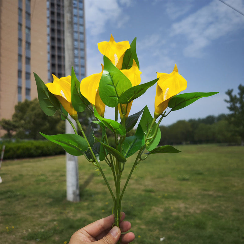 16 Inch Calla Lily Bush Artificial Flowers UV Resistant Outdoor Plants Bulk Quantity