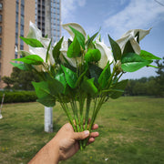 16 Inch Calla Lily Bush Artificial Flowers UV Resistant Outdoor Plants Bulk Quantity