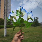 16 Inch Calla Lily Bush Artificial Flowers UV Resistant Outdoor Plants Bulk Quantity