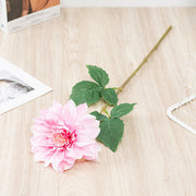 24 Inch Dahlia Silk Flower Stems 10 Pcs Artificial Fall Plants for Arrangements