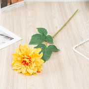 24 Inch Dahlia Silk Flower Stems 10 Pcs Artificial Fall Plants for Arrangements