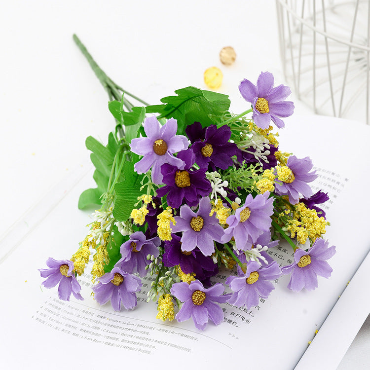 12 Bundles Faux Daisy Flowers 12 Inch UV Resistant Artificial Greenery for DIY Home Garden Wedding Party Decor