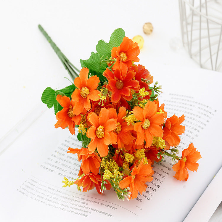 12 Bundles Faux Daisy Flowers 12 Inch UV Resistant Artificial Greenery for DIY Home Garden Wedding Party Decor