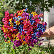 24 Bundles Artificial Flowers UV Resistant Outdoor Silk Floral Stems Bulk Pack
