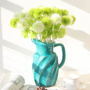 Dianthus Barbatus Artificial Ball Flowers 10 Stems Real Touch Silk 12 Inch