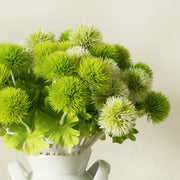 Dianthus Barbatus Artificial Ball Flowers 10 Stems Real Touch Silk 12 Inch