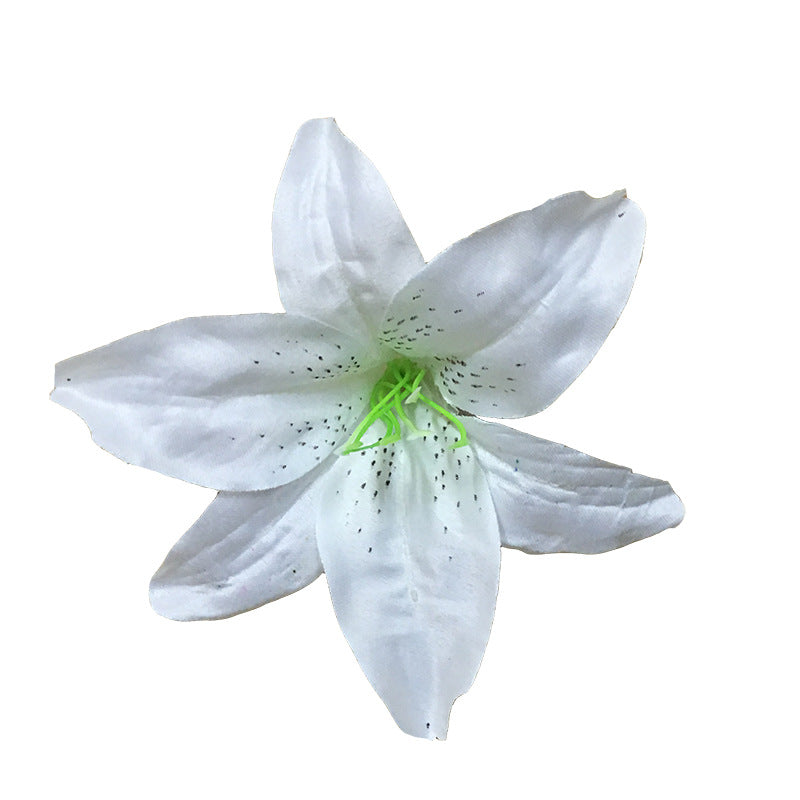 50 Pcs 5.5 Inch Artificial Silk Tiger Lily Flower Heads Bulk Pack