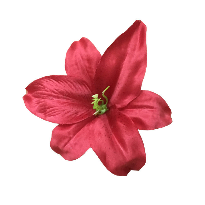 50 Pcs 5.5 Inch Artificial Silk Tiger Lily Flower Heads Bulk Pack