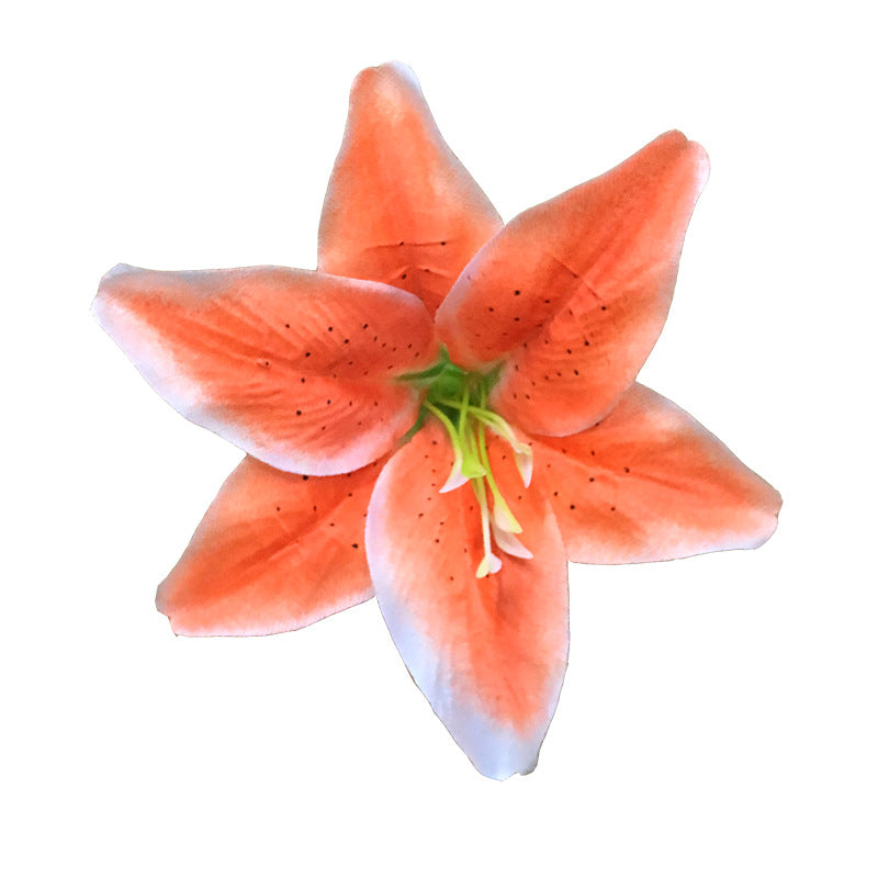 50 Pcs 5.5 Inch Artificial Silk Tiger Lily Flower Heads Bulk Pack