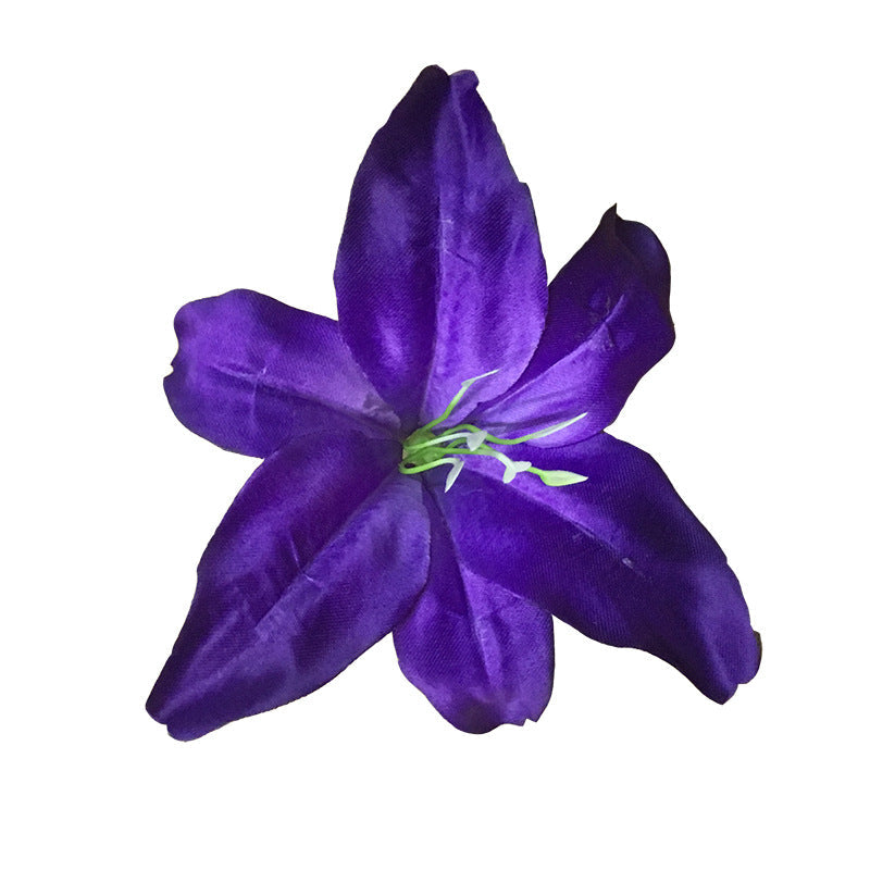 50 Pcs 5.5 Inch Artificial Silk Tiger Lily Flower Heads Bulk Pack