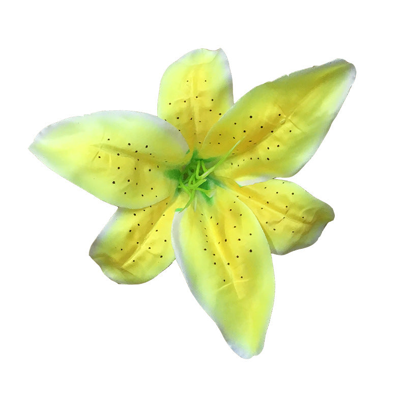 50 Pcs 5.5 Inch Artificial Silk Tiger Lily Flower Heads Bulk Pack