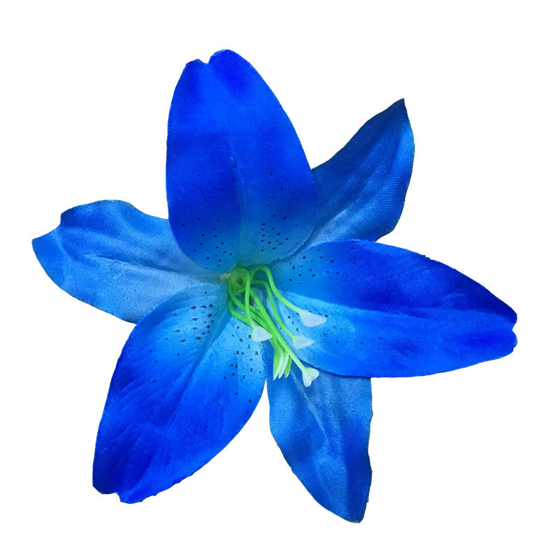 50 Pcs 5.5 Inch Artificial Silk Tiger Lily Flower Heads Bulk Pack