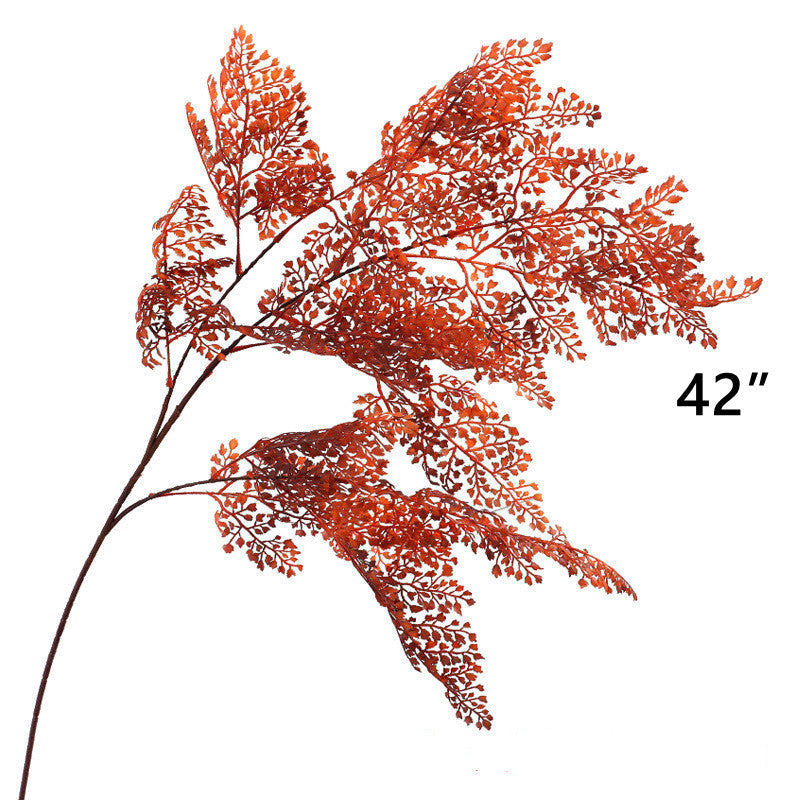 Artificial Orange Silk Flowers Combo – 6 Stems, 12 Inch