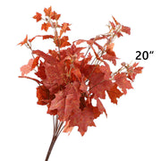 Artificial Orange Silk Flowers Combo – 6 Stems, 12 Inch