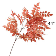 Artificial Orange Silk Flowers Combo – 6 Stems, 12 Inch