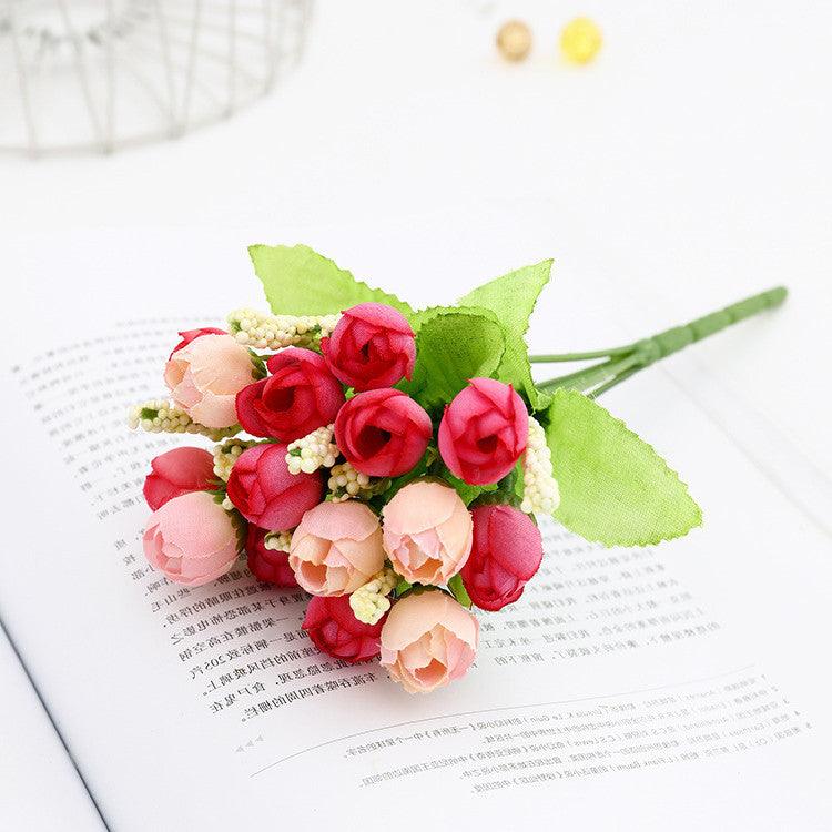 1 Bush 9 Inch Artificial Peony Silk Flowers Bouquet - Artificialmerch