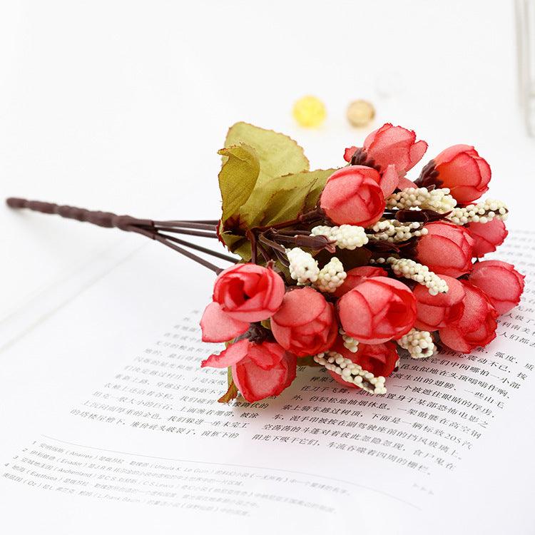 1 Bush 9 Inch Artificial Peony Silk Flowers Bouquet - Artificialmerch