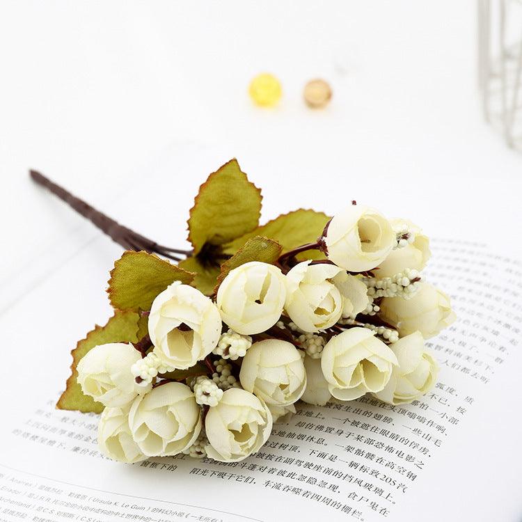 1 Bush 9 Inch Artificial Peony Silk Flowers Bouquet - Artificialmerch