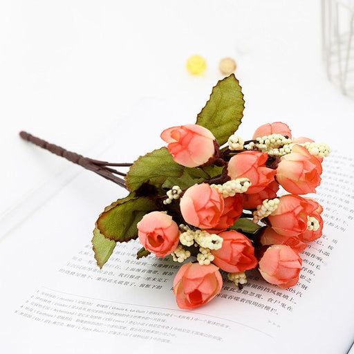 1 Bush 9 Inch Artificial Peony Silk Flowers Bouquet - Artificialmerch