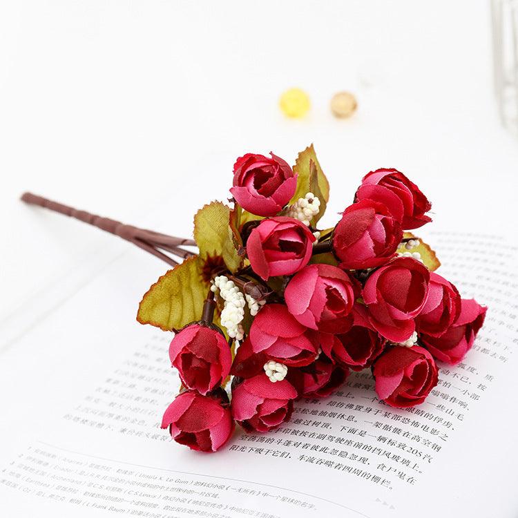 1 Bush 9 Inch Artificial Peony Silk Flowers Bouquet - Artificialmerch