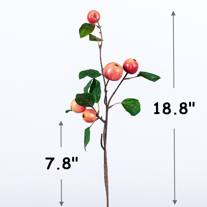 18 Inch Artificial Apple Stems Branches Bulk Quantity
