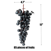 Artificial Grapes Cluster 10 Pcs Weighted Silk Grapes Bulk Artificial Fruit Decor