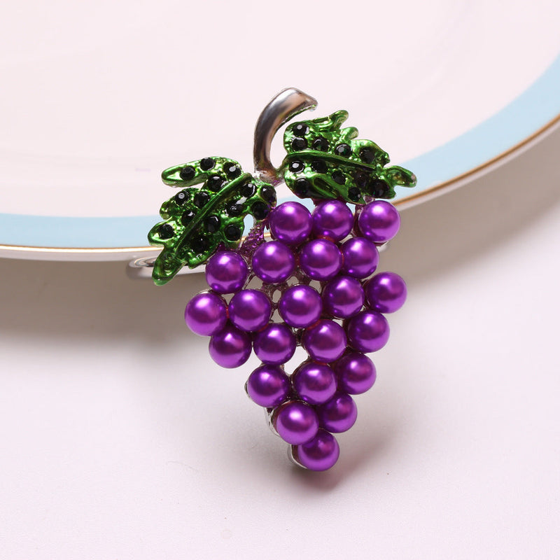 12 Pcs Artificial Grapes Napkin Rings Bulk Set Hawaiian Luau Party Supplies Favors