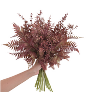 16.5 Inch Artificial Plants Combo Greenery Real Touch Silk Foliage