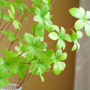 Artificial Greenery Stems 20 Pcs 12 Inch Green Twig Branches Bulk Artificial Plants
