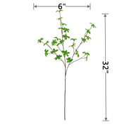 Artificial Greenery Stems 20 Pcs 12 Inch Green Twig Branches Bulk Artificial Plants