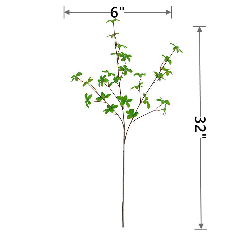 Artificial Greenery Stems 20 Pcs 12 Inch Green Twig Branches Bulk Artificial Plants