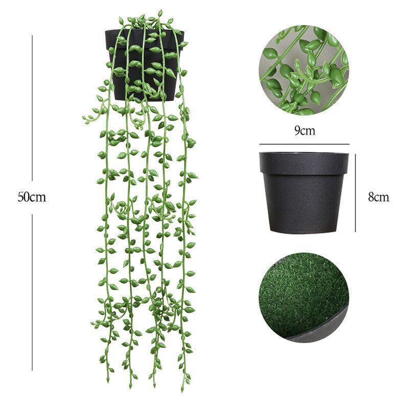 Artificial Hanging Plants in Pots UV Resistant Bulk Quantity Durable Outdoor Decor