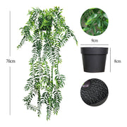 Artificial Hanging Plants in Pots UV Resistant Bulk Quantity Durable Outdoor Decor